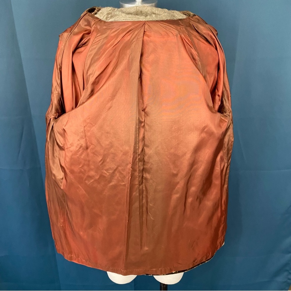 Vintage 60s Crushed Velvet Peacoat - Picture 12 of 12